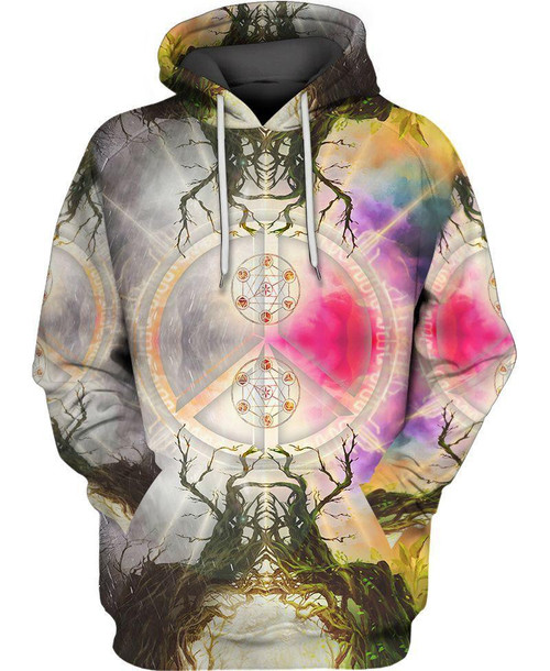 Hippie Peace Sign 3D All Over Printed Unisex Shirts