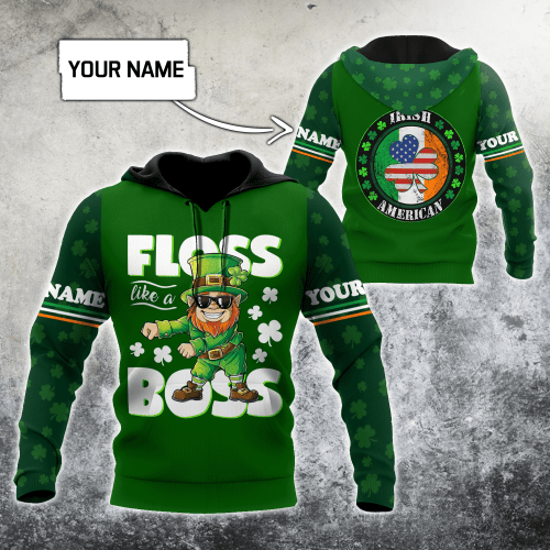 Premium Customize Name Irish Saint Patrick's Day 3D All Over Printed Unisex Shirts