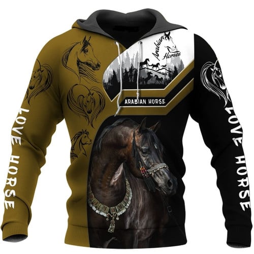 Premium Arabian Horse 3D All Over Printed Unisex Shirts