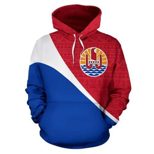 Tahiti French Polynesia All Over Hoodie - Split Style NVD1201