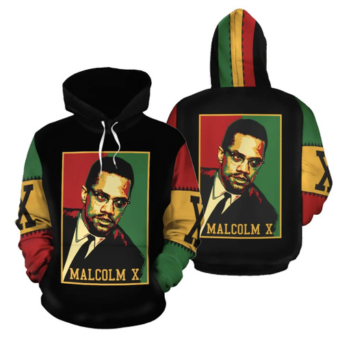 African Hoodie - African Malcolm x Retro Hoodie DTD20072002
