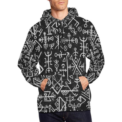 Nordic futhark Hoodie 3D All Over Printed