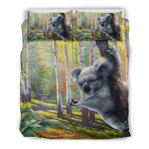 Koala Duvet Covers - Koala And Deep Forest Bedding Sets NN6