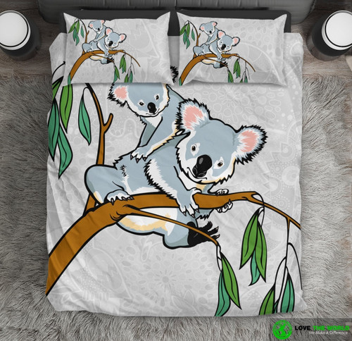 Koala duvet cover - Koala in tree bedding set NN6