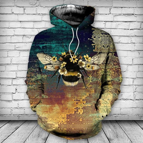 Bee 3D All Over Print Hoodie MP849