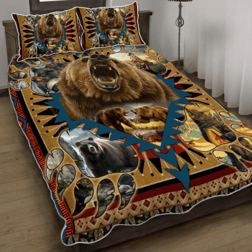 Bear Native American Bearpaw Bedding Set