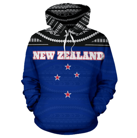 Kiwi Bird New Zealand All Over Hoodie BN01