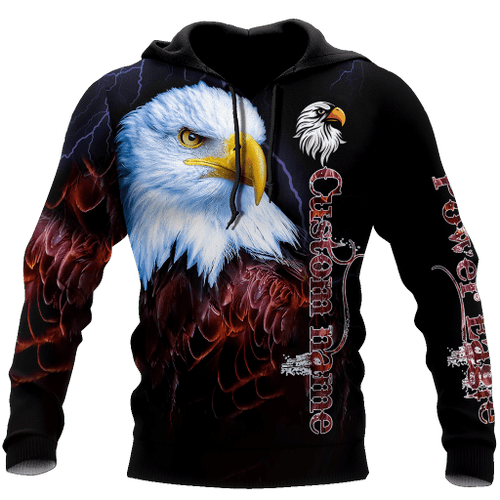 Eagle Custom Name 3D All Over Printed Shirts For Men