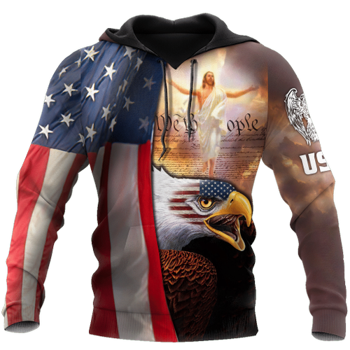 America Eagle Hoodie 3D All Over Printed Shirts For Men VP23092001-LAM