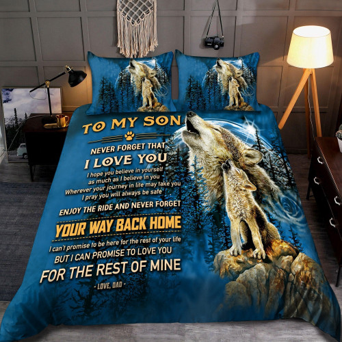 Father and Son Wolf Bedding Set-MEI