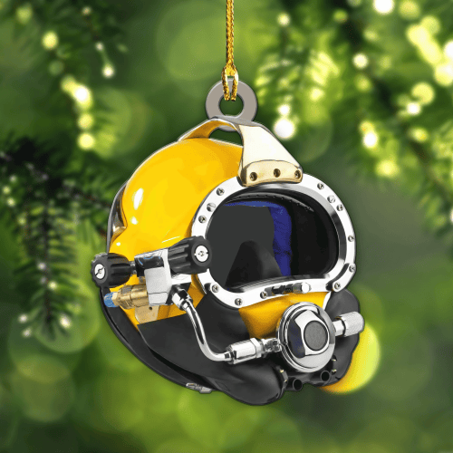 Scuba Diving Helmet Shaped Ornament