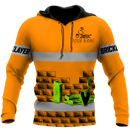 Premium Unisex Hoodie Customize Bricklayer Safety No9 ML