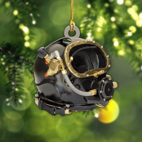 Scuba Diving Helmet Shaped Ornament Scuba Diver