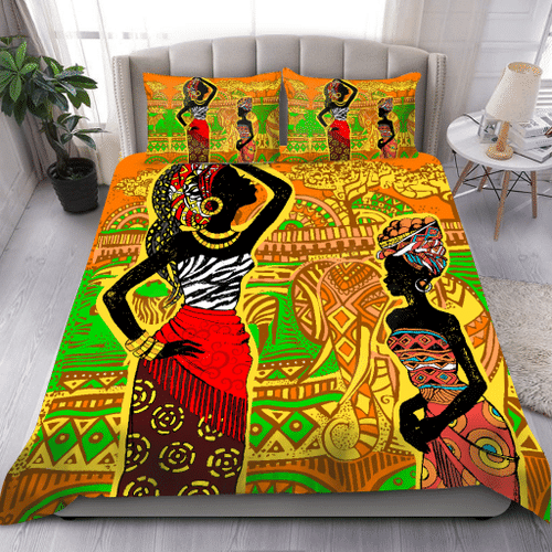 African Girl Bedding Set