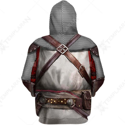 KNIGHT TEMPLAR CHAINMAIL 3D OVER PRINTED HOODIE MP885