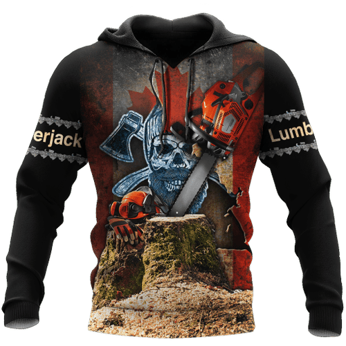 Beautiful Chainsaw Canadian Flag Art 3D All Over Printed Shirts Pi281102