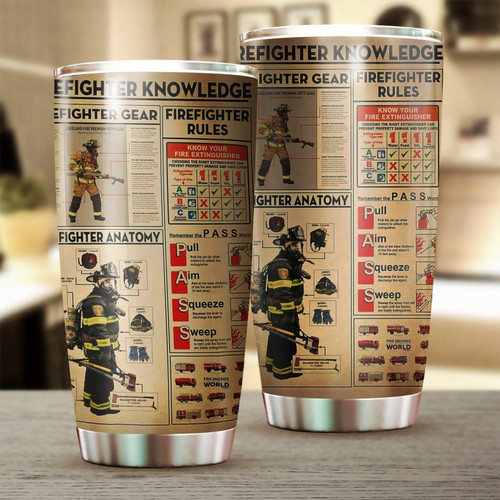 Firefighter Knowledge Premium Stainess Tumbler Cup MPT20