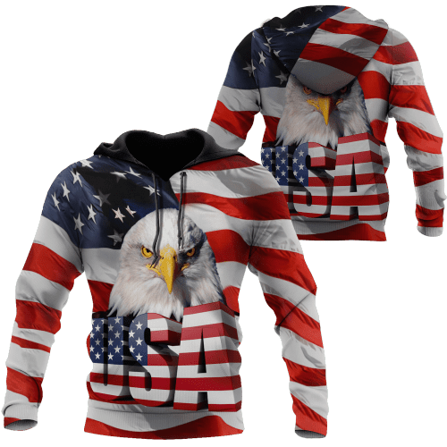 Independence Day American Eagle 3D All Over Printed Shirts Hoodie DD06122003