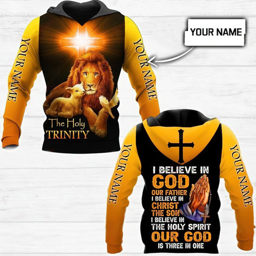 Jesus-I Believe In God Persionalized 3D All Over Printed Shirts