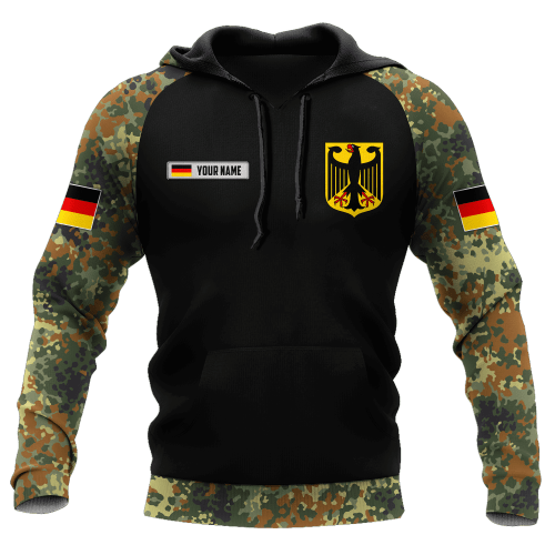 Personalized name German Army Hoodie 3D All Over Printed Unisex Shirts