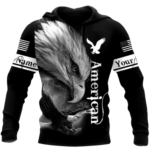 Personalized Name Eagle American 3D All Over Printed Hoodie NTN12052107