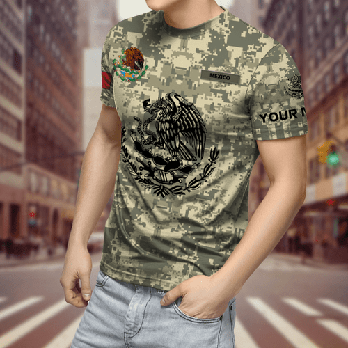 Personalized Mexican Army 3D All Over Printed Shirts