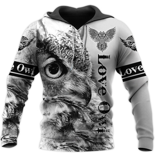 Love Owl 3D All Over Printed Shirts For Men & Women TA190501