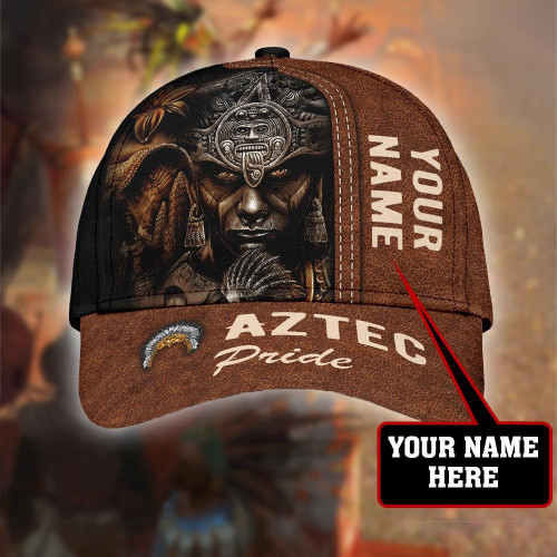 Aztec Warior Mexican Personalized Name Classic Cap