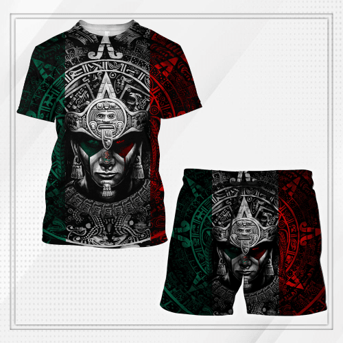 Mexico Combo T-shirt and Short 3D All Over Printed no21