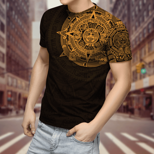 Premium Aztec Mexico 3D All Over Printed Shirts S