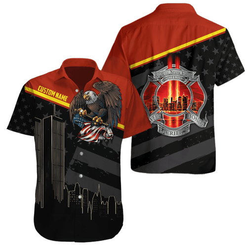Customize Name Firefigher Hawaii Shirt For Men And Women