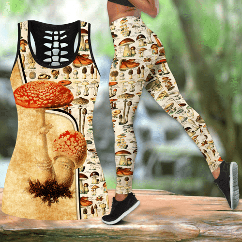 Mushroom Hippie Combo Outfit Legging Tank Top