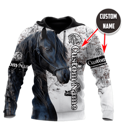 Personalized Beautiful Friesian Horse 3D All Over Printed Shirts For Men And Women TNA11172008