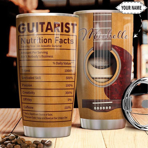 Personalized Guitar Stainless Steel Tumbler 20Oz