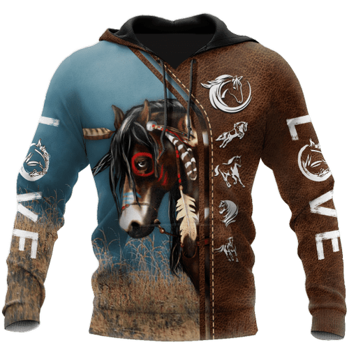 Native Horse American Paint Horse 3D All Over Printed Shirts For Men And Women TR1911201ND