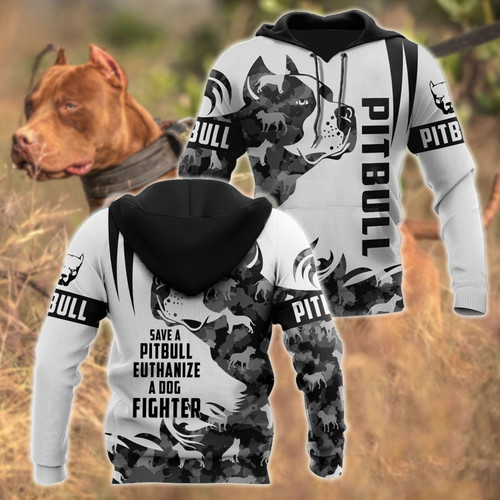 Save A Pit Bull Euthanize A Dog Fighter Hoodie Shirt for Men and Women TR0810202