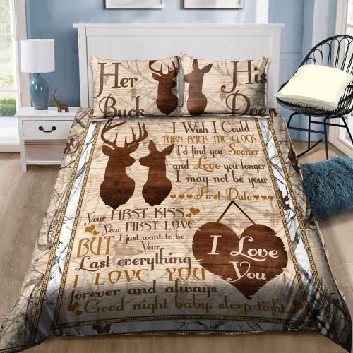 Find You Sooner And Love You Longer - Deer Lovers Bedding Set HHT2208202