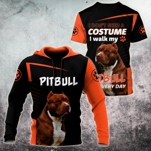 Pit Bull Lovers 3D All Over Print Hoodie T Shirt For Men and Women TN25092002