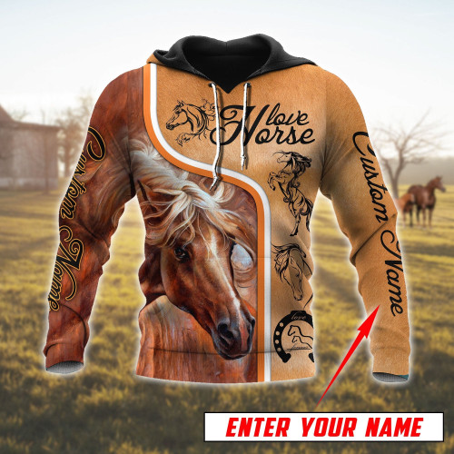 Personalized Love Horse 3D All Over Printed Unisex Shirts Pi112038