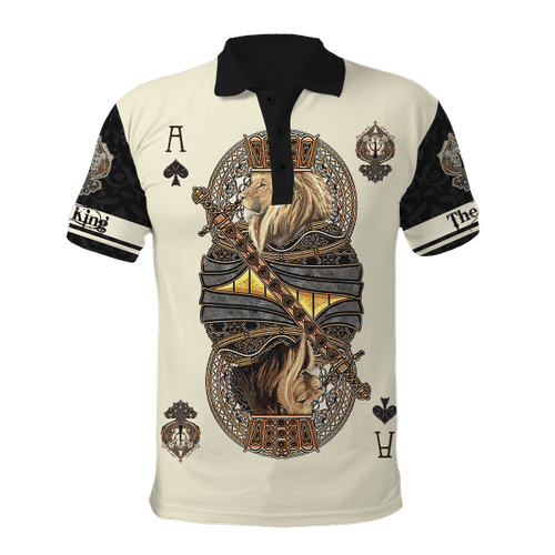Ace Spade Lion King Poker Polo