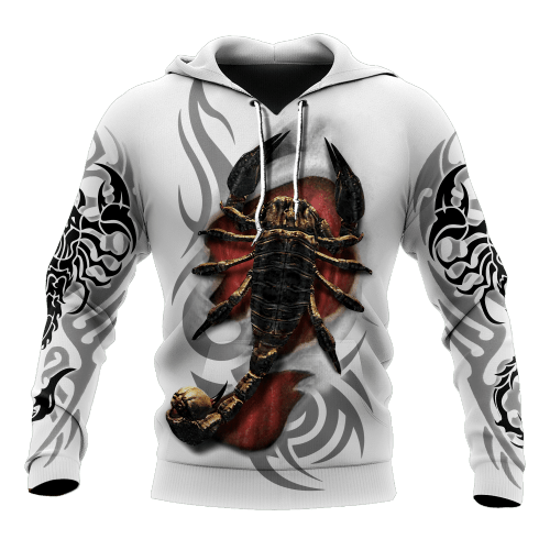 Scorpio Tribal Tattoo 3D All Over Printed Shirt for Men and Women