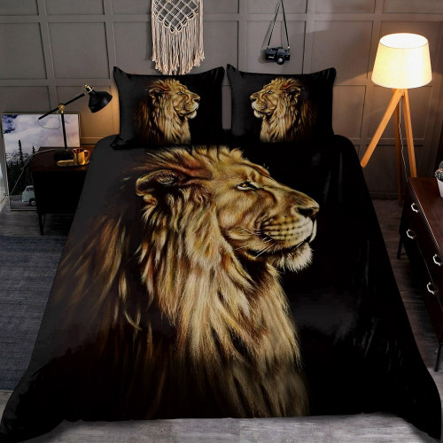 Lion Portrait: The King 3D All Over Printed Bedding Set