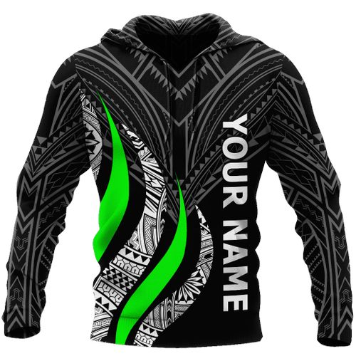 Polynesian Green And Tattoo Unisex Shirts Personalize ML