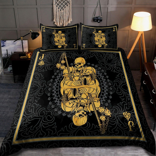 Samurai Skull Poker Bedding Set
