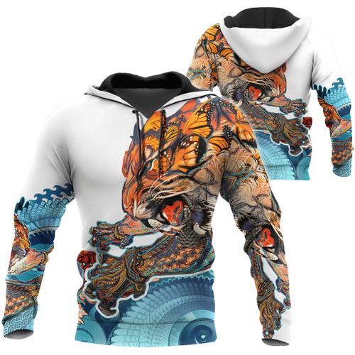 Tattoo Tiger Mythology 3D Over Printed Unisex Shirt