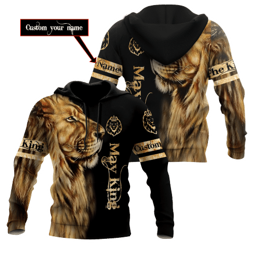 Custom Name May King Lion  3D All Over Printed Unisex Shirts