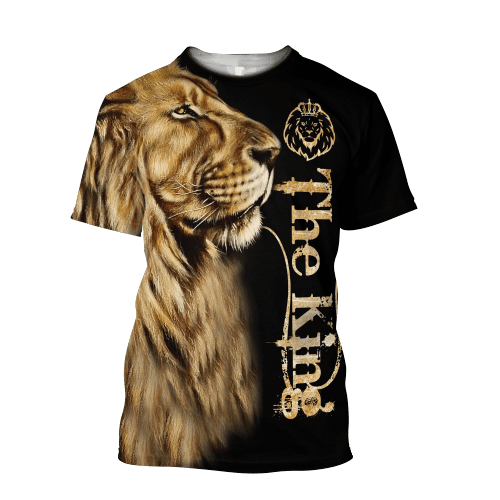 King Lion Over Printed T-shirt for Men