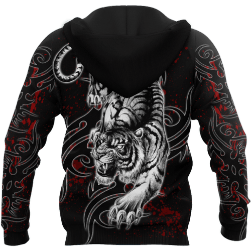 White Tiger 3D All Over Printed Shirt for Men and Women