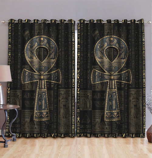 Egypt 3D All Over Printed Window Curtains