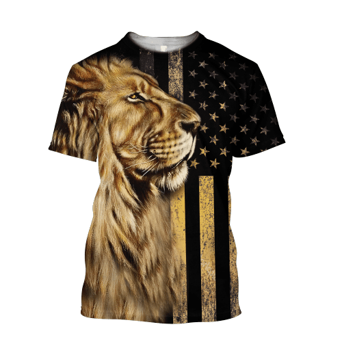 One Nation Under God - Lion Tshirt